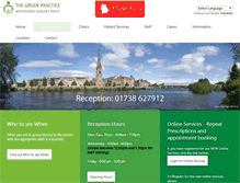 Tablet Screenshot of greenpracticeperth.co.uk